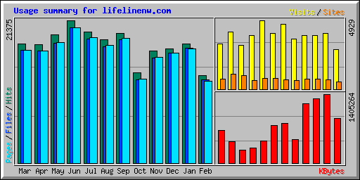 Usage summary for lifelinenw.com